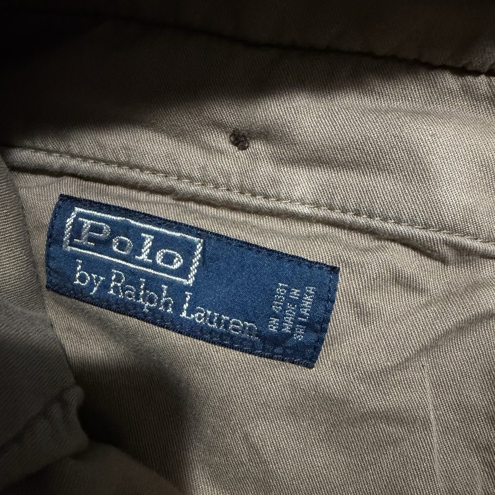Vintage Y2K Polo Ralph Lauren Navy Corduroy Pants Mens 34x32 Straight Flat Front - Picture 3 of 10